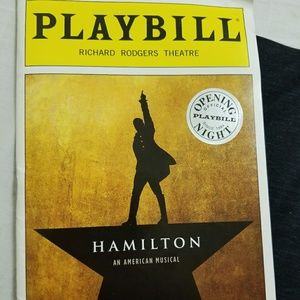 VERY RARE HAMILTON OPENING NIGHT PLAYBIll!!
